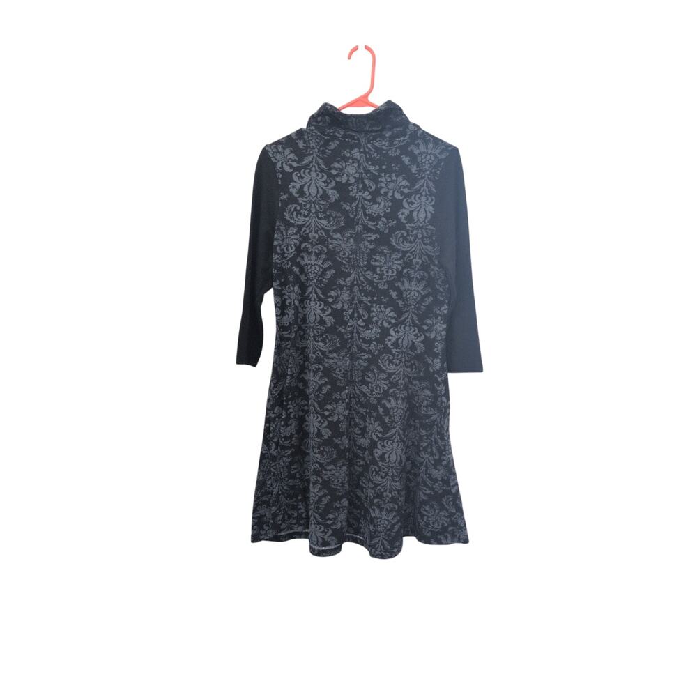 Reborn Black Patterned Dress – Size Medium - Picture 4 of 4